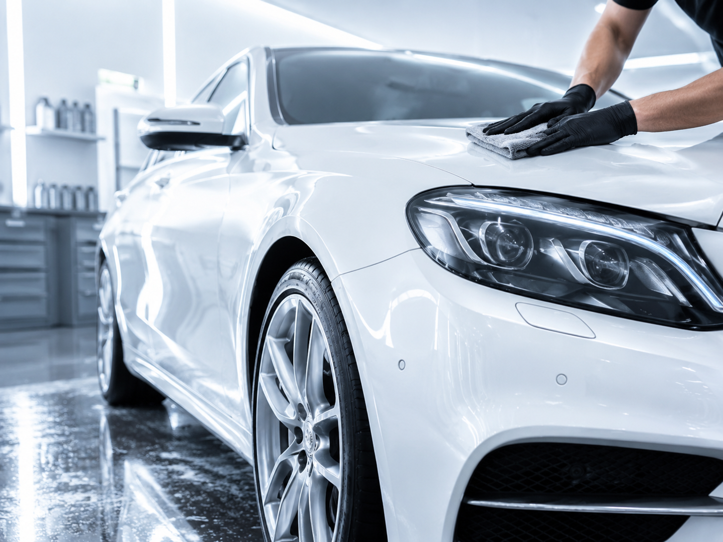 Premium polished car detailing package image